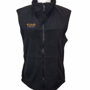 Columbia Titanium Fleece Vest Full Zip Black Women's Size Medium Outdoor Hiking